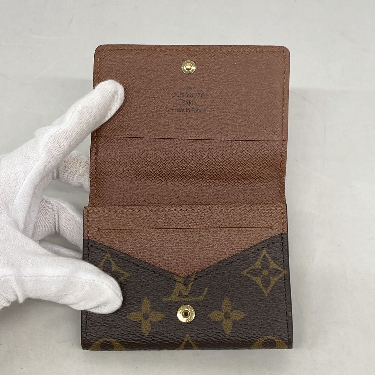 Louis Vuitton Card Case Monogram Envelope Business Holder Brown — view 3