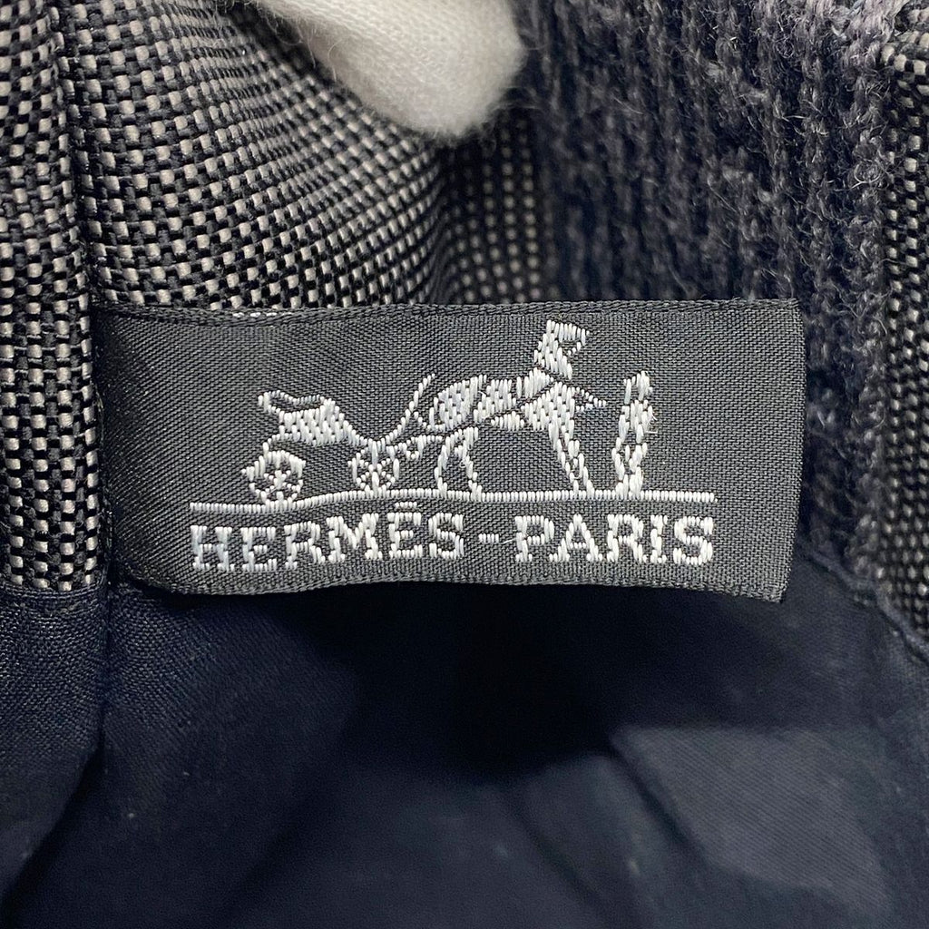 Hermes Shoulder Bag Herline Pochette Nylon Gray — view 5
