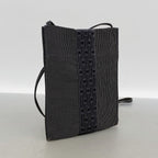 Hermes Shoulder Bag Herline Pochette Nylon Gray — view 2