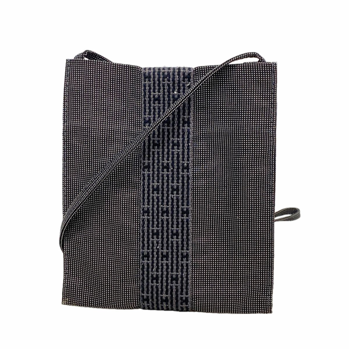 Hermes Shoulder Bag Herline Pochette Nylon Gray