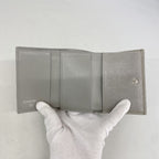 Chanel Trifold Wallet Boy Caviar Leather Gray Silver — view 3