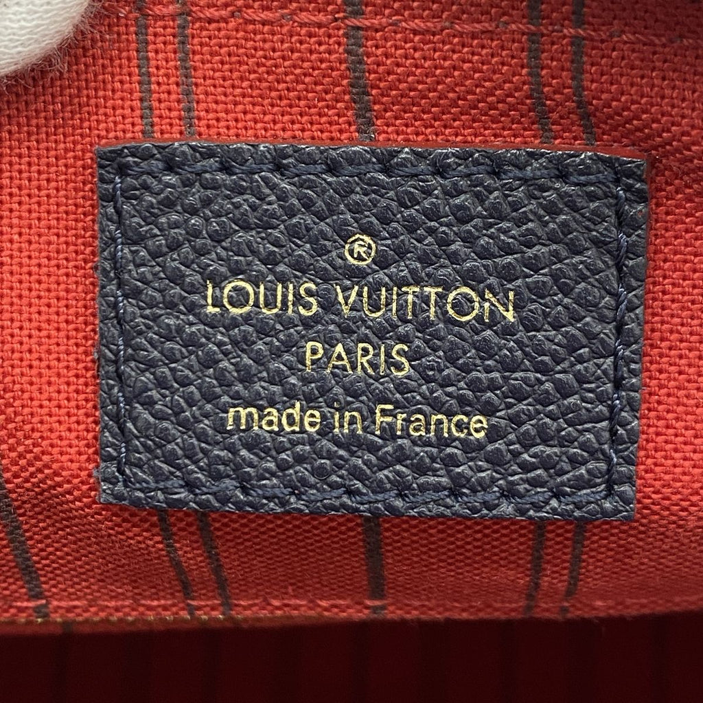 Louis Vuitton Handbag Monogram Empreinte Speedy Bandouliere 25 Marine Rouge — view 5