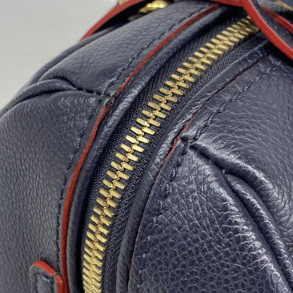 Louis Vuitton Handbag Monogram Empreinte Speedy Bandouliere 25 Marine Rouge — view 7