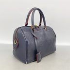 Louis Vuitton Handbag Monogram Empreinte Speedy Bandouliere 25 Marine Rouge — view 2