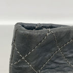 Chanel Tote Bag 2.55 Quilted Leather Dark Green Silver — view 7