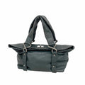 Chanel Tote Bag 2.55 Quilted Leather Dark Green Silver