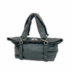 Chanel Tote Bag 2.55 Quilted Leather Dark Green Silver