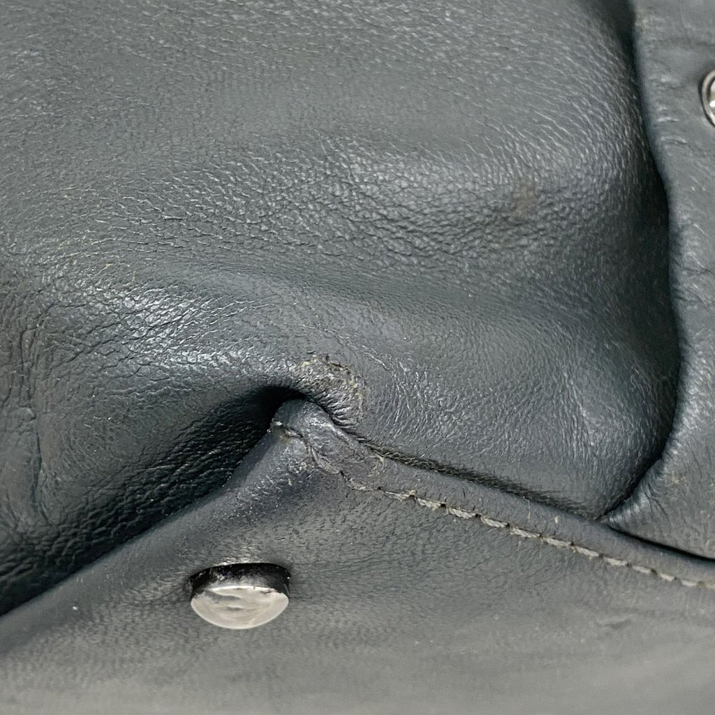 Chanel Tote Bag 2.55 Quilted Leather Dark Green Silver — view 6