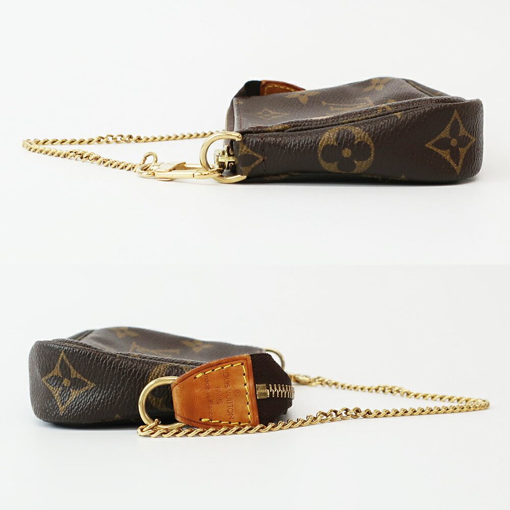 Louis Vuitton Mini Pochette Accessoires T&B Monogram Brown GD Leather Handbag — view 4