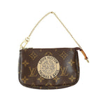 Louis Vuitton Mini Pochette Accessoires T&B Monogram Brown GD Leather Handbag