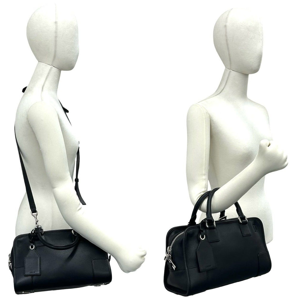 Loewe Amazona 28 Anagram Leather 2-Way Shoulder Bag Mini Black — view 2