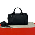 Loewe Amazona 28 Anagram Leather 2-Way Shoulder Bag Mini Black