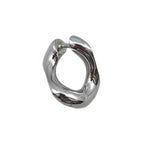 Gucci Earrings Signature Twisted Hoop GG Pattern Logo Silver — view 4