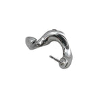 Gucci Earrings Signature Twisted Hoop GG Pattern Logo Silver — view 5
