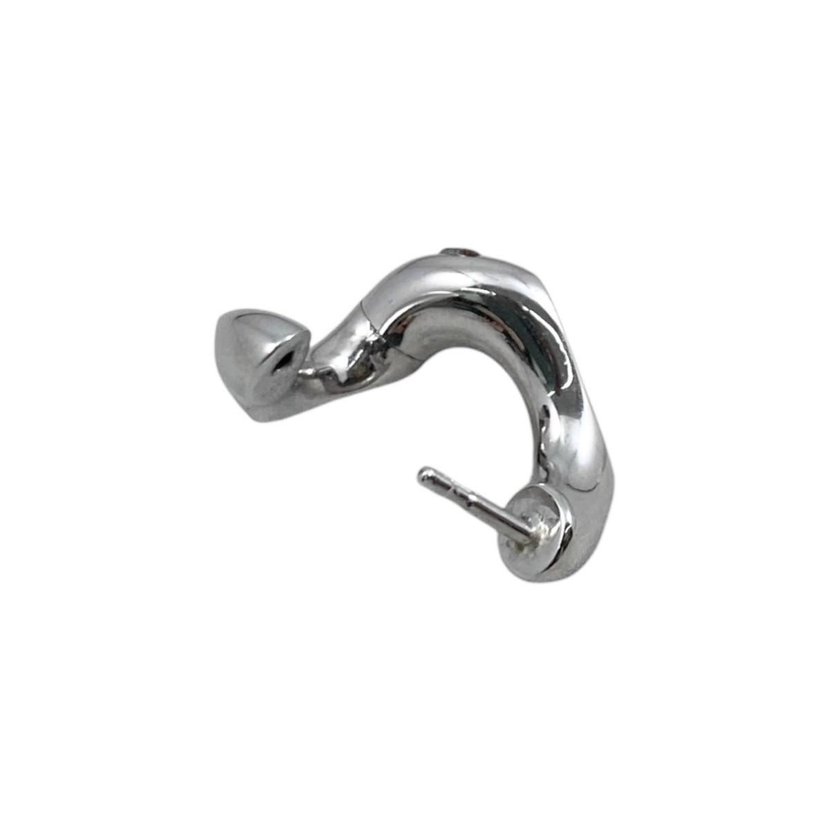 Gucci Earrings Signature Twisted Hoop GG Pattern Logo Silver — view 5