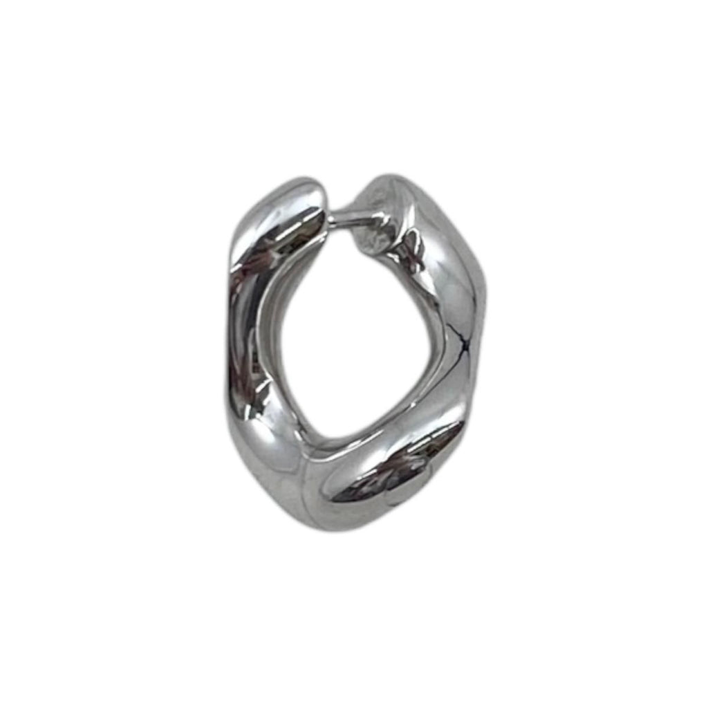 Gucci Earrings Signature Twisted Hoop GG Pattern Logo Silver — view 8
