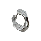 Gucci Earrings Signature Twisted Hoop GG Pattern Logo Silver — view 3