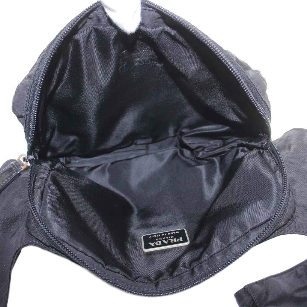 Prada Taste Nylon Shoulder Bag Black — view 5