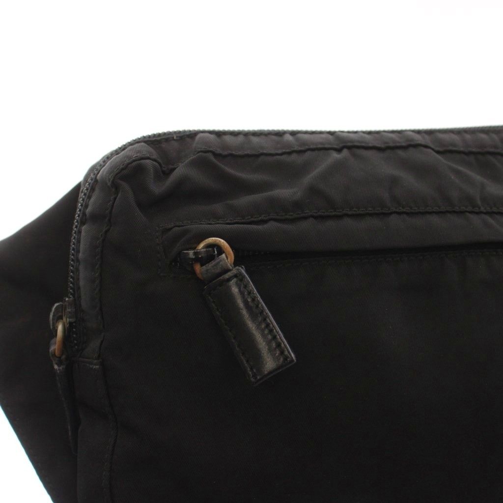 Prada Taste Nylon Shoulder Bag Black — view 8
