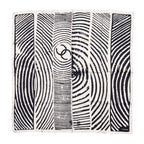 Chanel Silk Scarf CC Logo Zebra Print Black Pink