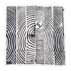 Chanel Silk Scarf CC Logo Zebra Print Black Pink — view 2