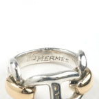 Hermes Chaine D'ancre Ring Yellow Gold Silver — view 6
