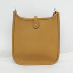Hermes Evelyne TPM Shoulder Bag Biscuit Silver Taurillon Clemence — view 2