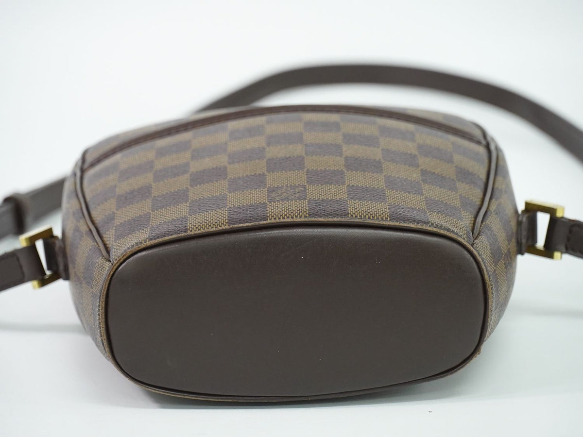 Louis Vuitton LV Ipanema PM Damier Ebene Shoulder Bag Pochette Brown — view 3