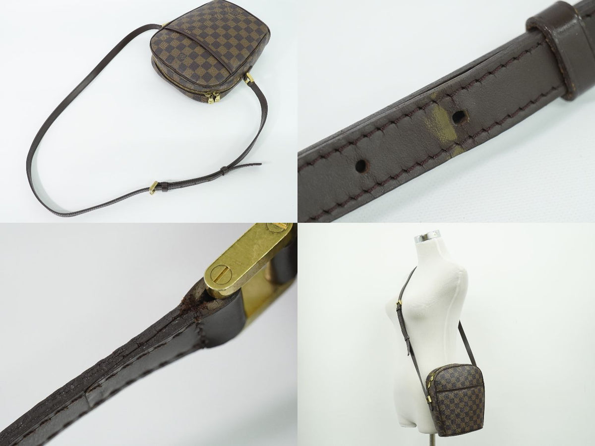 Louis Vuitton LV Ipanema PM Damier Ebene Shoulder Bag Pochette Brown — view 6