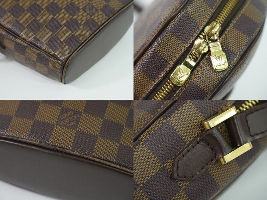 Louis Vuitton LV Ipanema PM Damier Ebene Shoulder Bag Pochette Brown — view 7