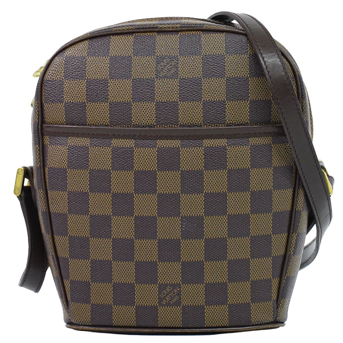 Louis Vuitton LV Ipanema PM Damier Ebene Shoulder Bag Pochette Brown