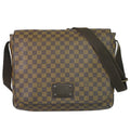Louis Vuitton LV Brooklyn MM Damier Ebene Shoulder Bag Pochette Brown