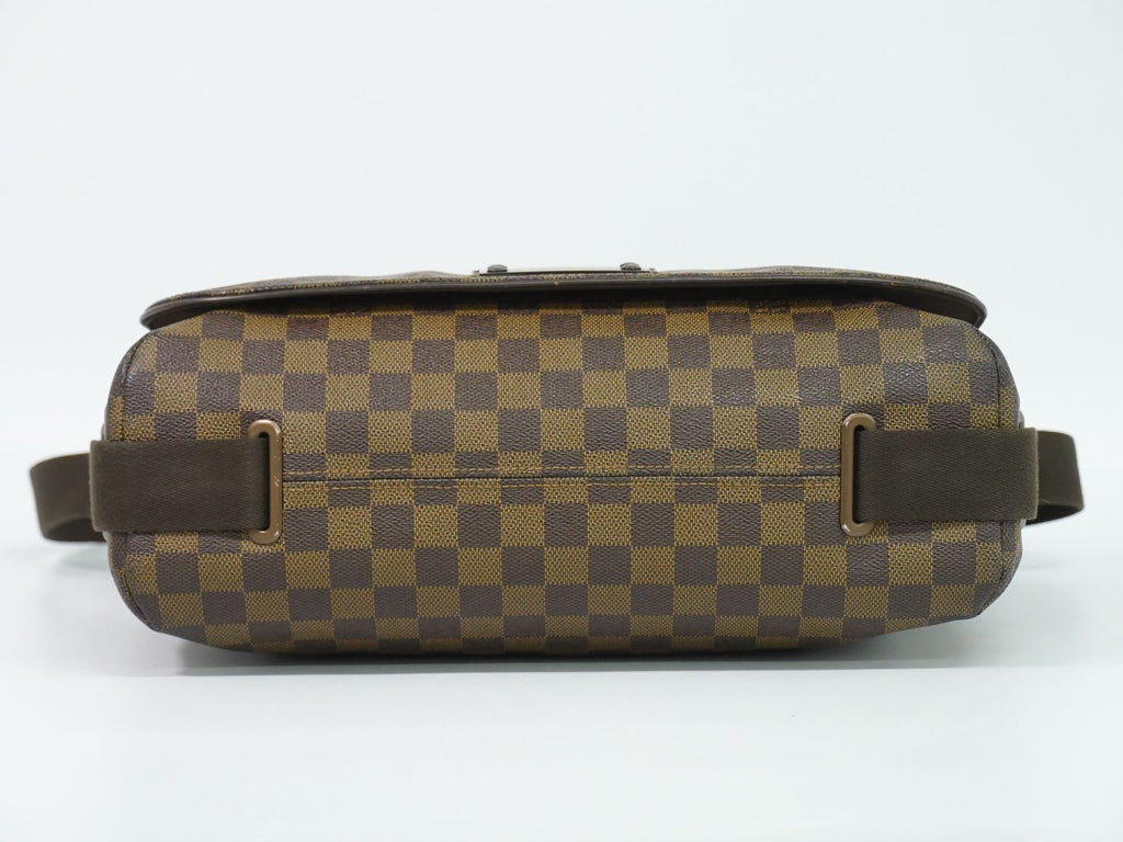 Louis Vuitton LV Brooklyn MM Damier Ebene Shoulder Bag Pochette Brown — view 3