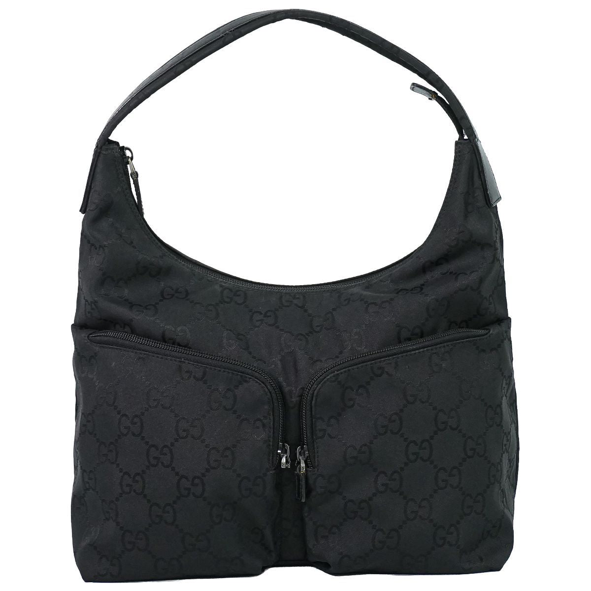 Gucci GG Nylon Shoulder Bag Black
