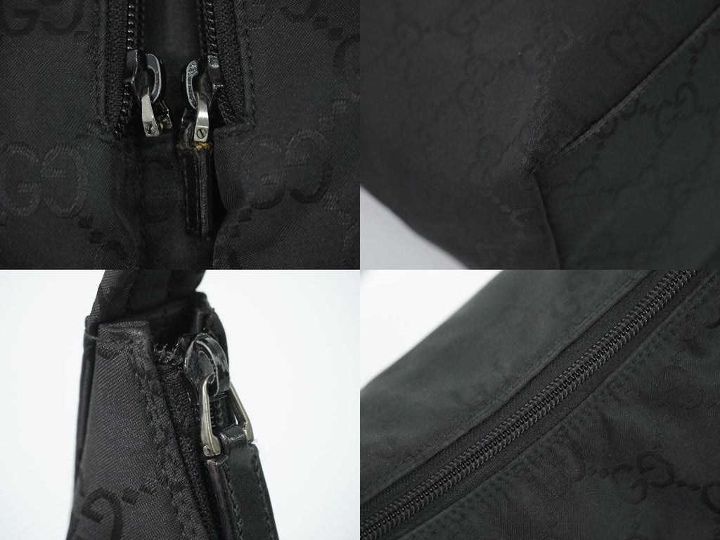 Gucci GG Nylon Shoulder Bag Black — view 7