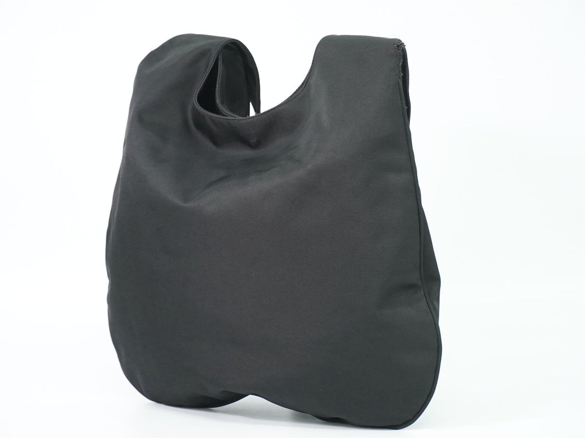 Fendi FF Logo Shoulder Bag Tote Nylon Black — view 2