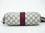 Gucci Vintage Sherry Line GG Supreme 2-Way Shoulder Bag Clutch Pochette Navy — view 3