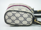 Gucci Vintage Sherry Line GG Supreme 2-Way Shoulder Bag Clutch Pochette Navy — view 4