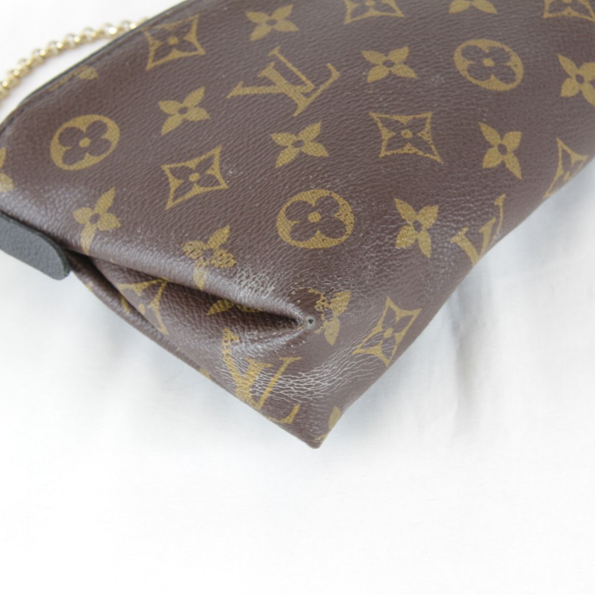 Louis Vuitton Usedlouis Monogram Pallas Clutch Shoulder Bag Canvas Leather — view 6