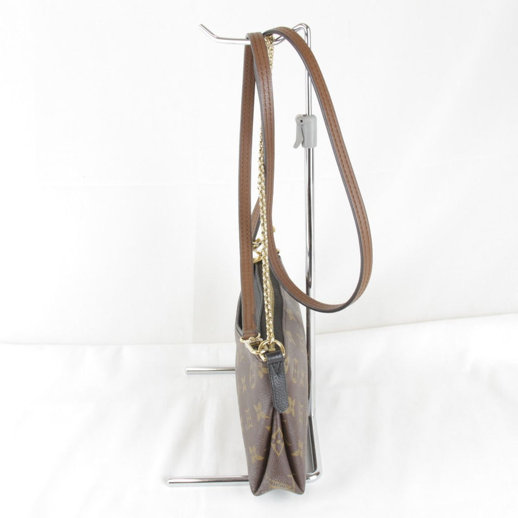 Louis Vuitton Usedlouis Monogram Pallas Clutch Shoulder Bag Canvas Leather — view 3