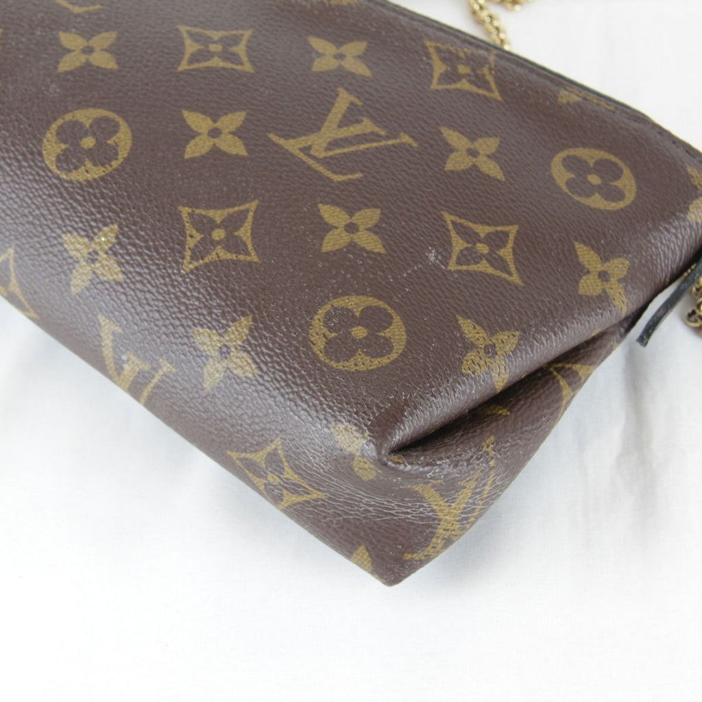 Louis Vuitton Usedlouis Monogram Pallas Clutch Shoulder Bag Canvas Leather — view 5