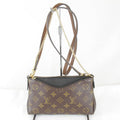 Louis Vuitton Usedlouis Monogram Pallas Clutch Shoulder Bag Canvas Leather