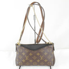 Louis Vuitton Usedlouis Monogram Pallas Clutch Shoulder Bag Canvas Leather
