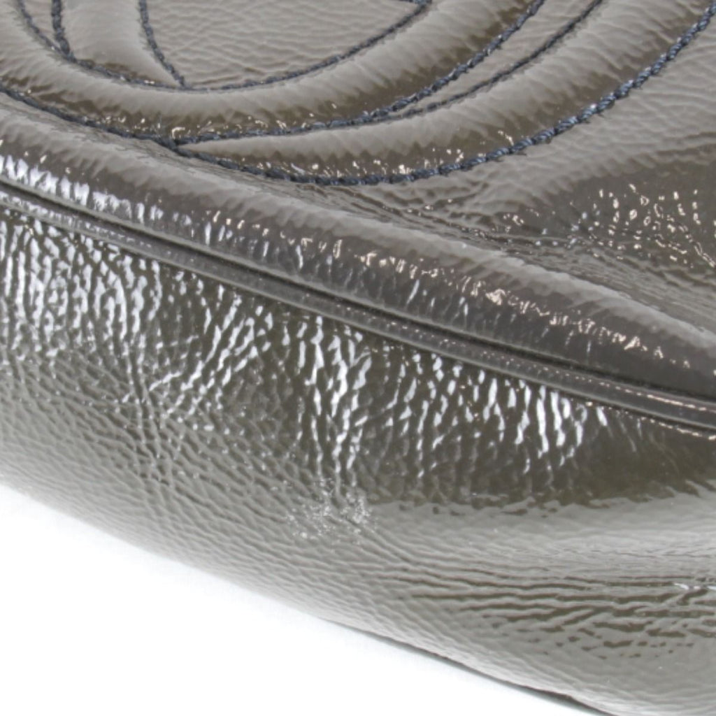 Gucci Soho Small Disco Shoulder Bag Patent Gray — view 6