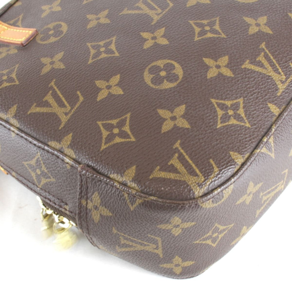Louis Vuitton Shoulder Bag Monogram Canvas Brown — view 3