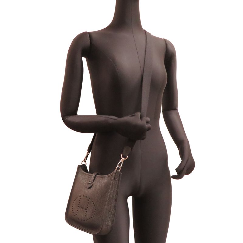 Hermes Shoulder Bag Evelyne 16 TPM Amazone Silver — view 8
