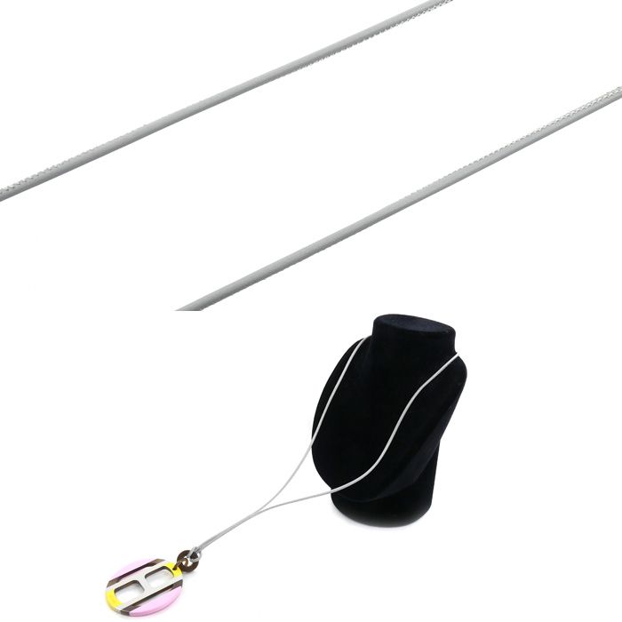 Hermes Buffalo Horn H Equipe Necklace 73 — view 4