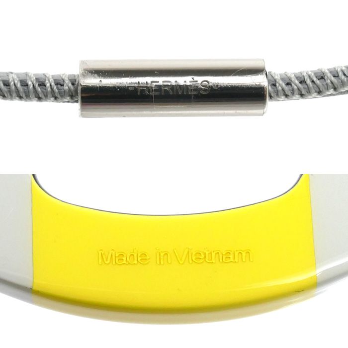 Hermes Buffalo Horn H Equipe Necklace 73 — view 5