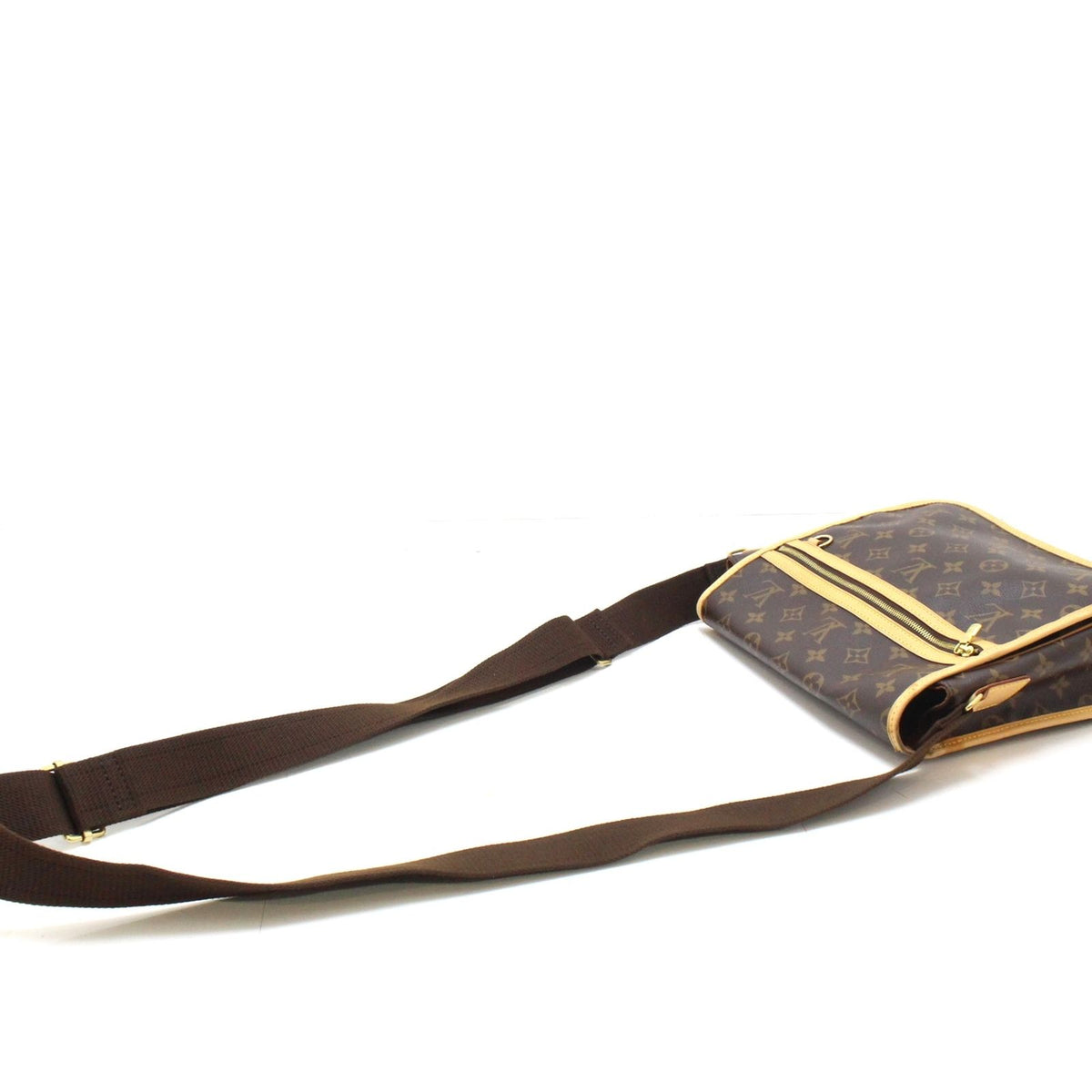 Louis Vuitton Messenger Bosphore PM Shoulder Bag Monogram Canvas Brown Gold — view 3