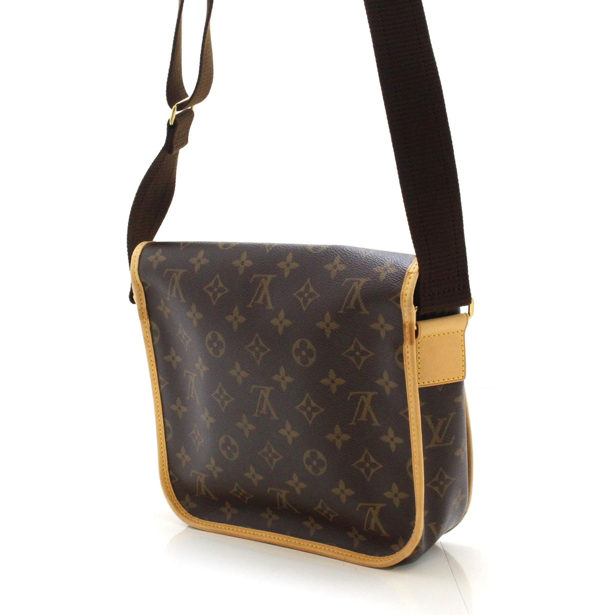 Louis Vuitton Messenger Bosphore PM Shoulder Bag Monogram Canvas Brown Gold — view 2
